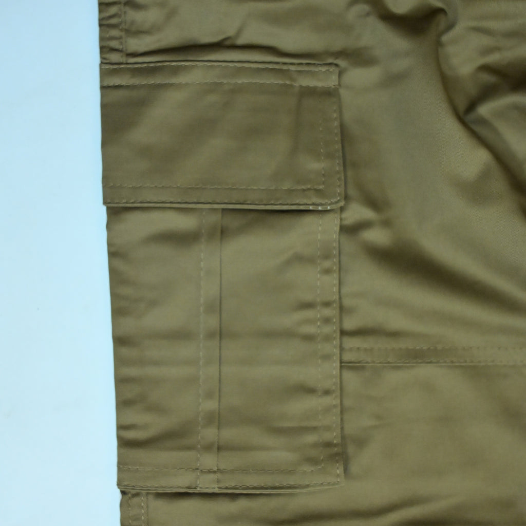 Camel Brown Full Baggy Cargo Trousers | Relaxed Fit Casual Pants