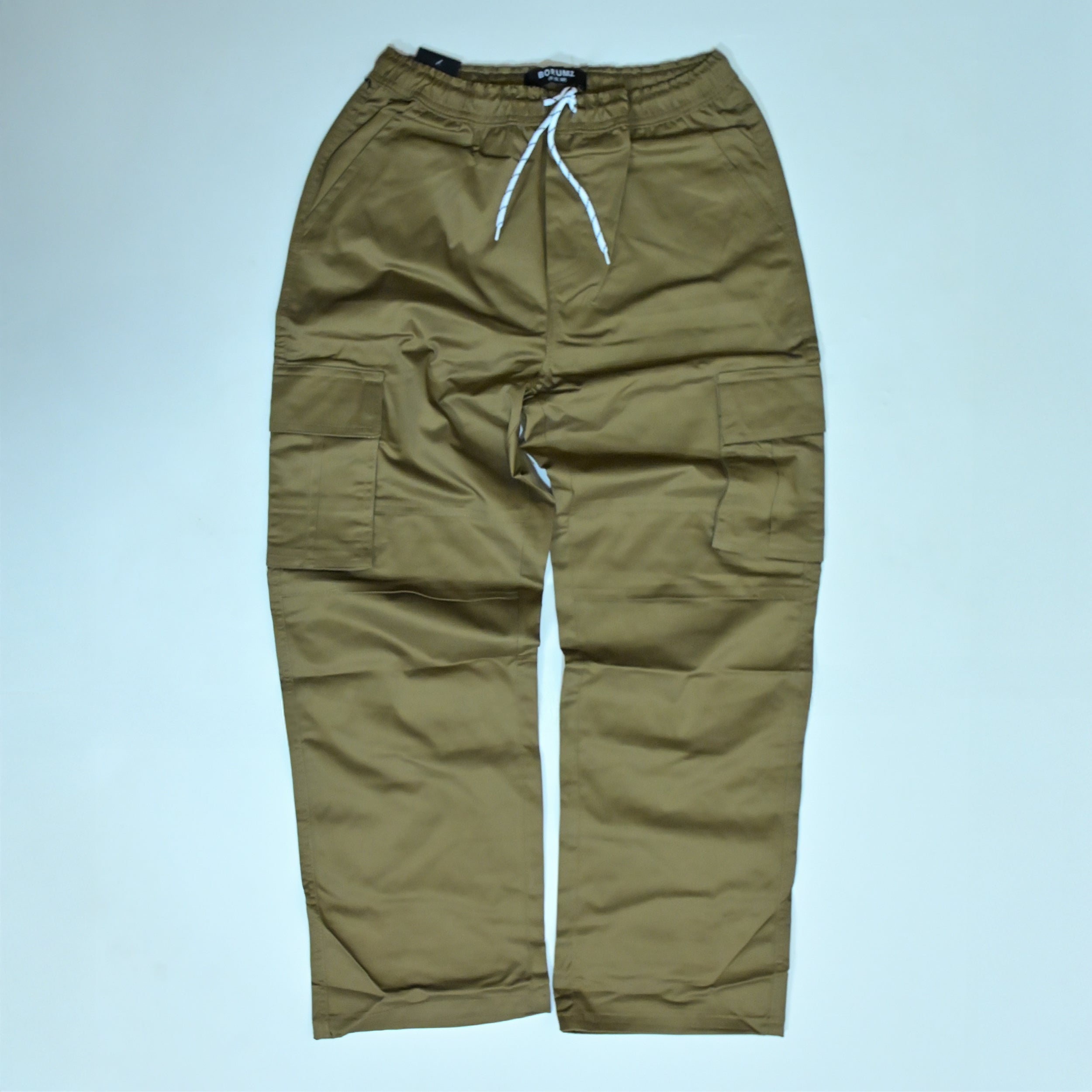 Camel Brown Full Baggy Cargo Trousers | Relaxed Fit Casual Pants