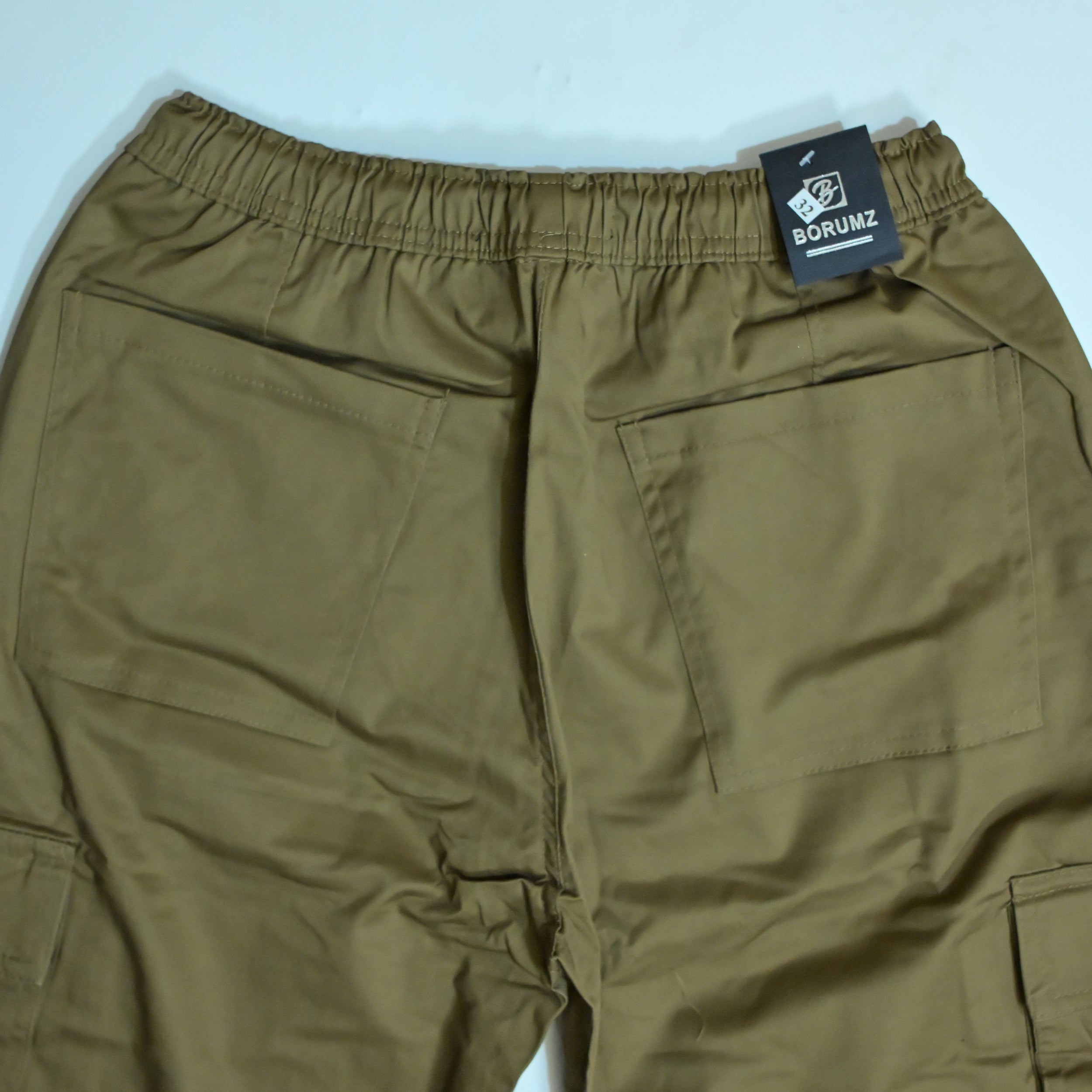 Camel Brown Full Baggy Cargo Trousers | Relaxed Fit Casual Pants