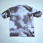 Dollar Print Oversized T-Shirt – Brown & White