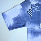 Dollar Print Oversized T-Shirt – Blue & White