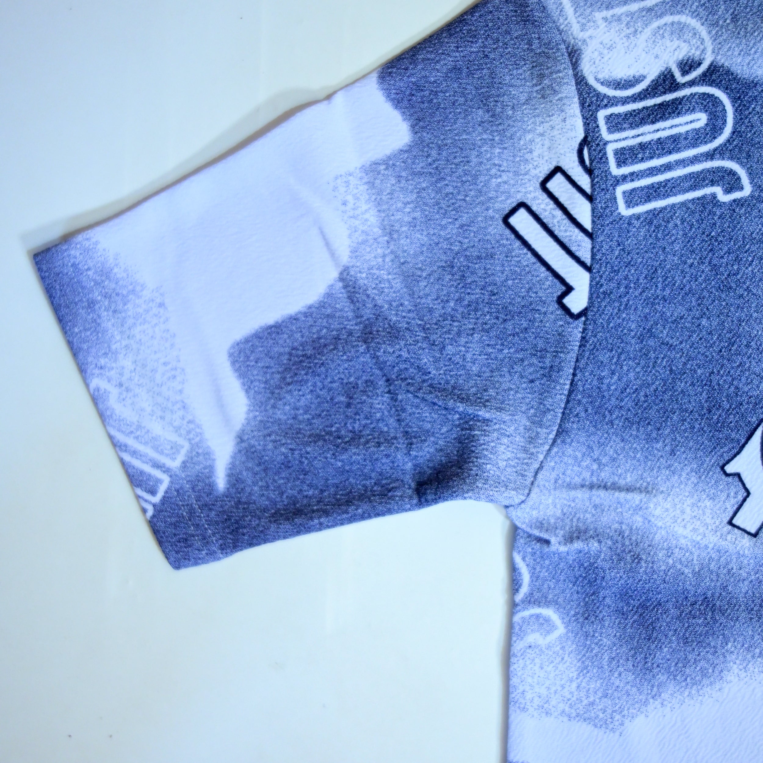 Dollar Print Oversized T-Shirt – Blue & White
