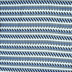 Black & Blue Striped Zip Polo Shirt | Knit Polo