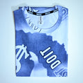 Dollar Print Oversized T-Shirt – Blue & White