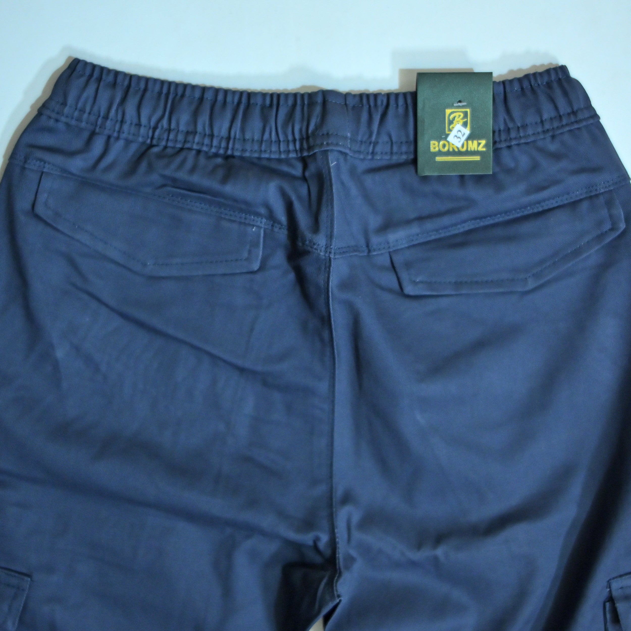 Dark Navy Rib Six pocket jogger | Relaxed Fit Casual Pants
