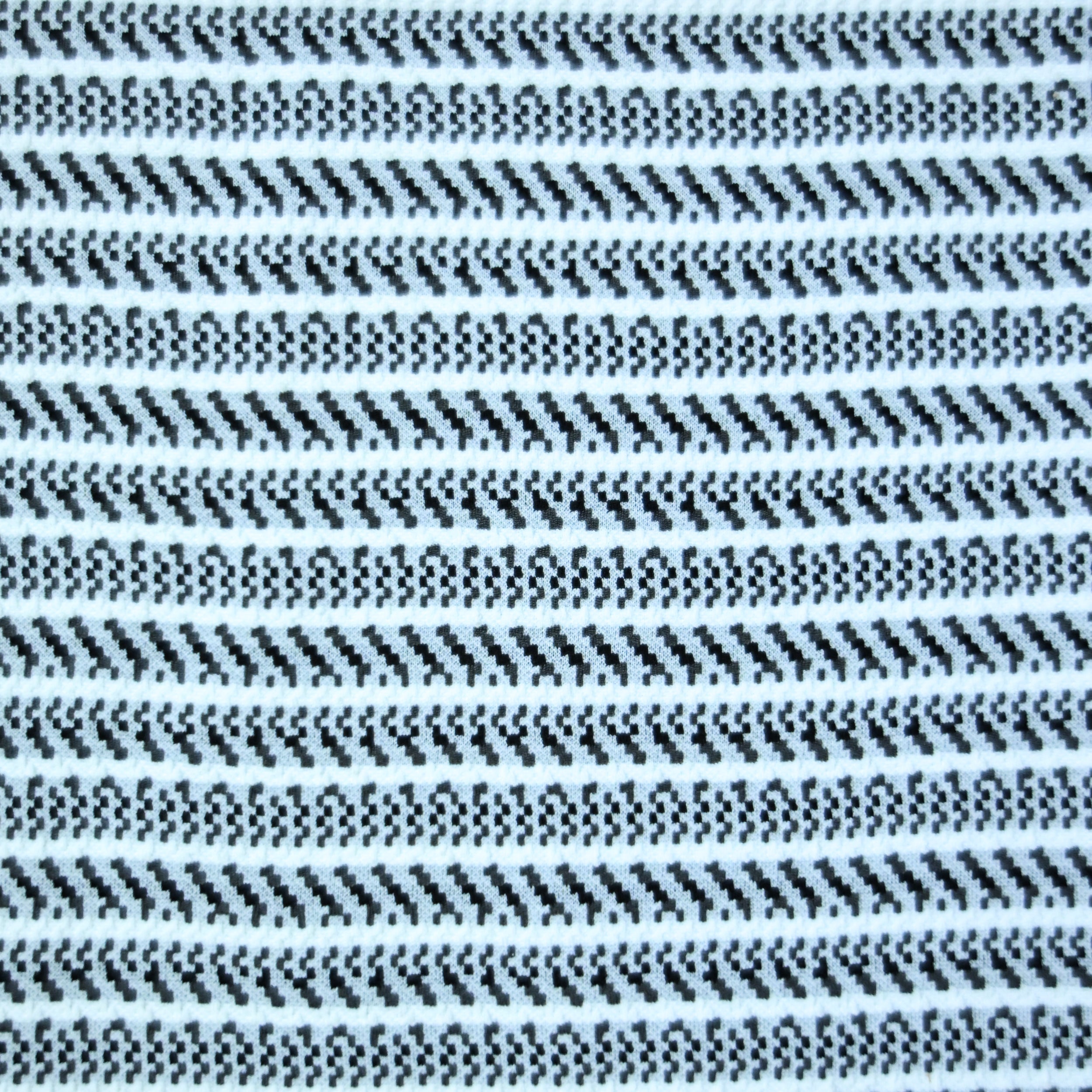 Black & Grey Striped Zip Polo Shirt | Knit Polo