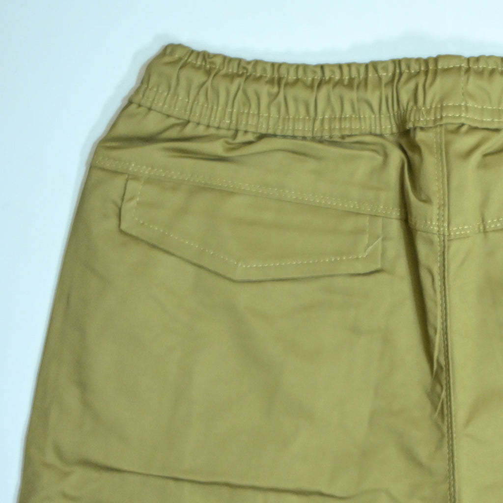 Olive Khaki Rib Six pocket jogger | Relaxed Fit Casual Pants