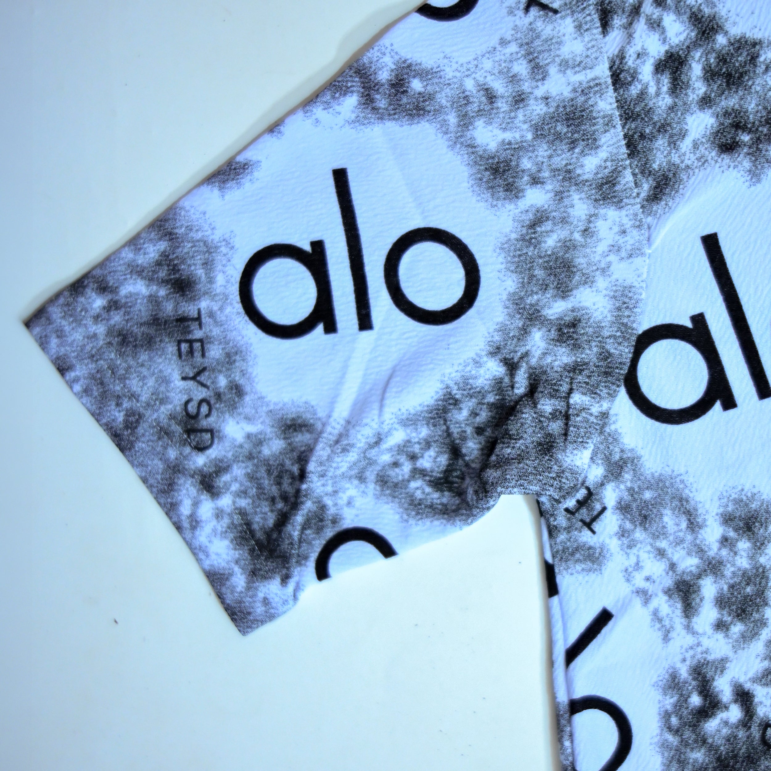 Abstract Logo Print Oversized T-Shirt - Charcoal Grey