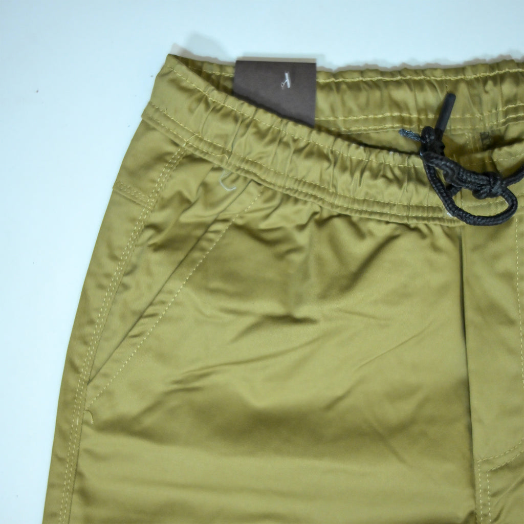 Olive Khaki Rib Six pocket jogger | Relaxed Fit Casual Pants