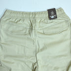 Off-White Khaki Rib Six pocket jogger | Relaxed Fit Casual Pants
