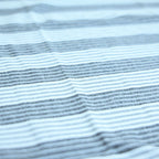 Oversized Striped T-Shirt - Crew Neck Tee - Light Grey