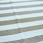 Oversized Striped T-Shirt - Crew Neck Tee - Brown