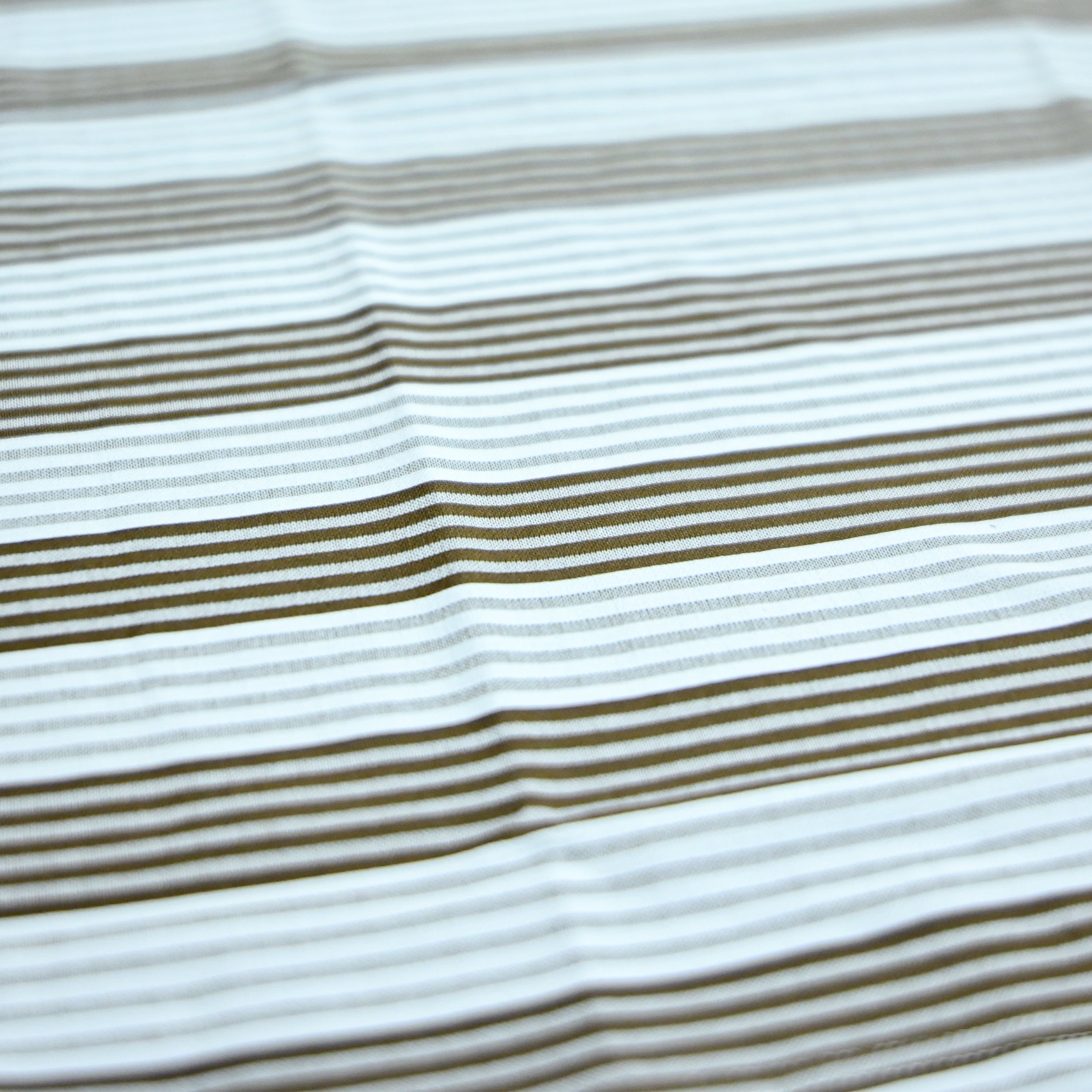 Oversized Striped T-Shirt | Relaxed Fit Crew Neck Tee - Brown