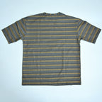 Camel Brown Striped Oversized T-Shirt