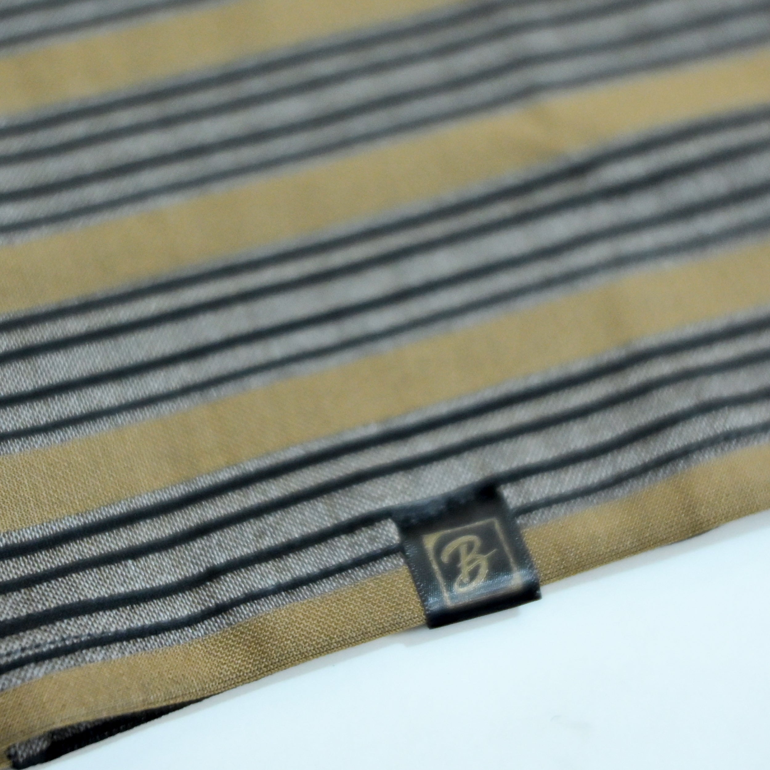 Camel Brown Striped Oversized T-Shirt | Relaxed Fit Tee