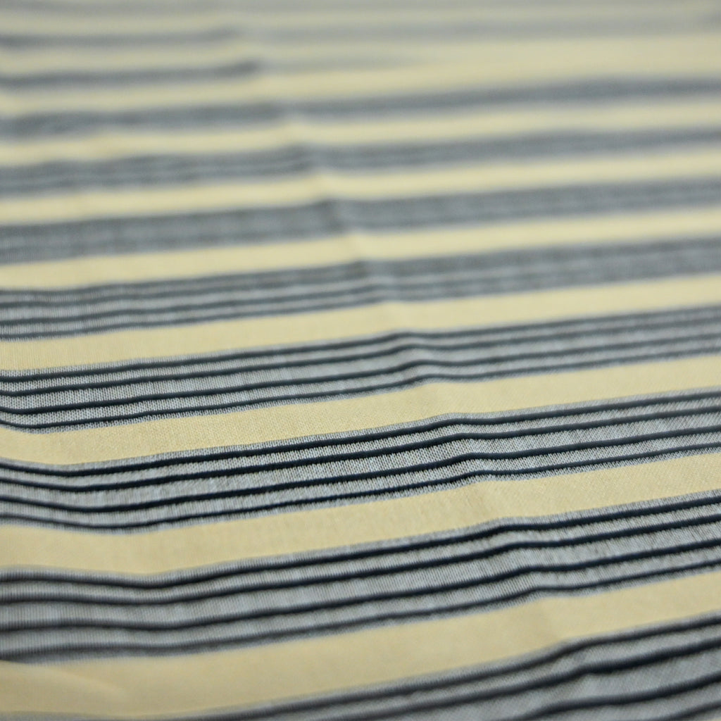 Beige & Black Striped Oversized T-Shirt | Relaxed Fit Tee