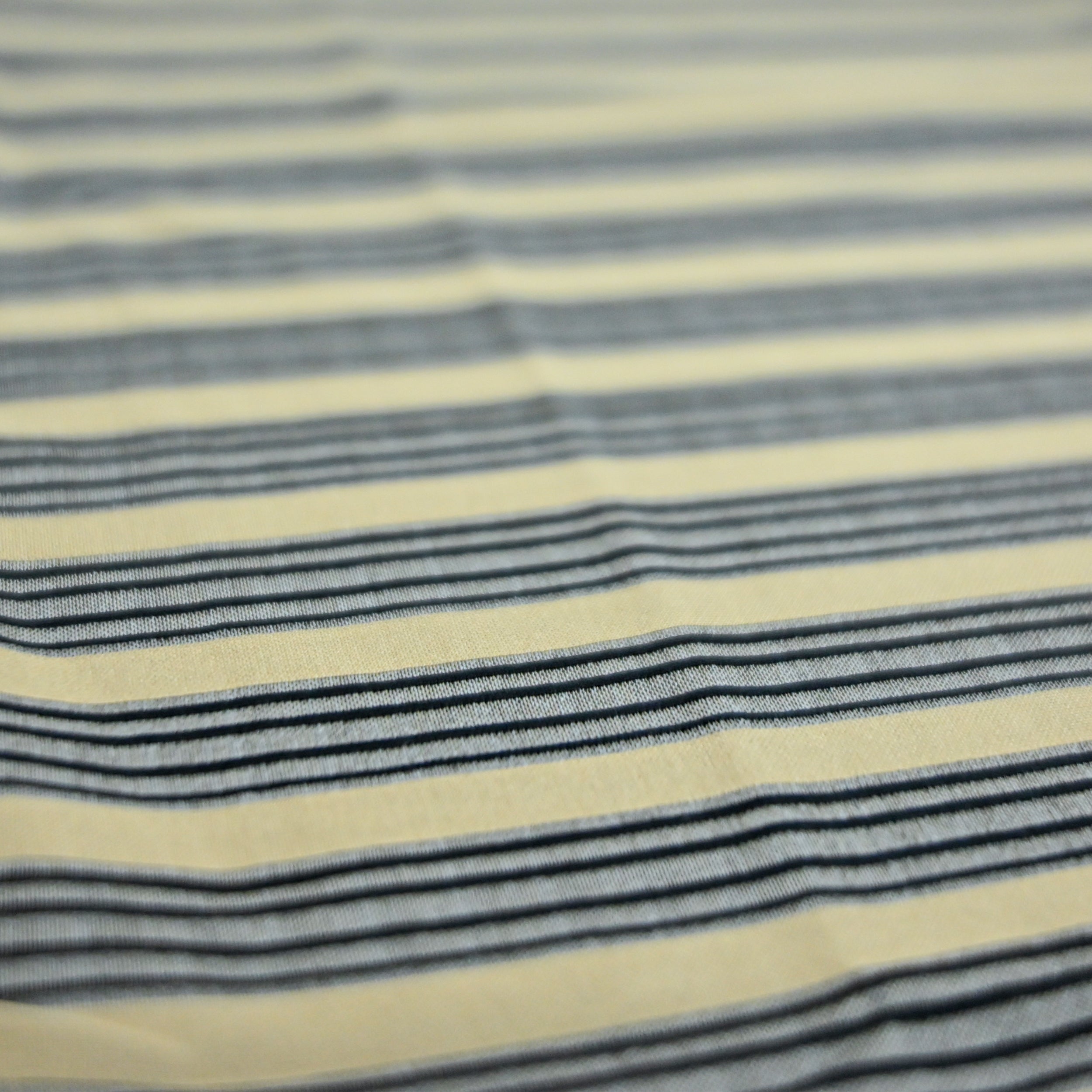 Beige & Black Striped Oversized T-Shirt | Relaxed Fit Tee