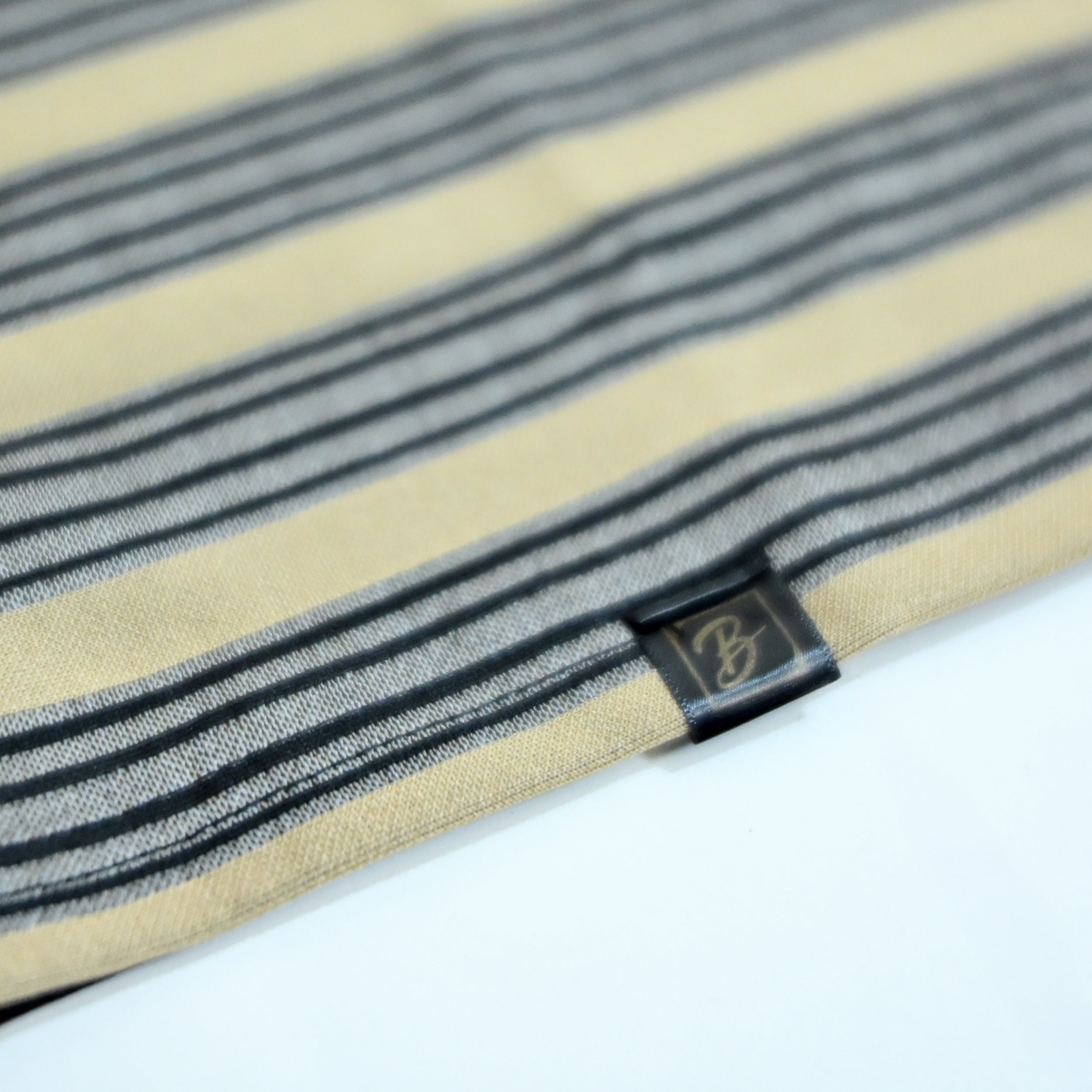 Beige & Black Striped Oversized T-Shirt | Relaxed Fit Tee