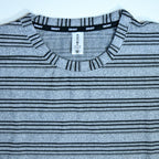 Grey & Black Striped Oversized T-Shirt