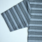 Grey & Black Striped Oversized T-Shirt