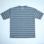 Grey & Black Striped Oversized T-Shirt