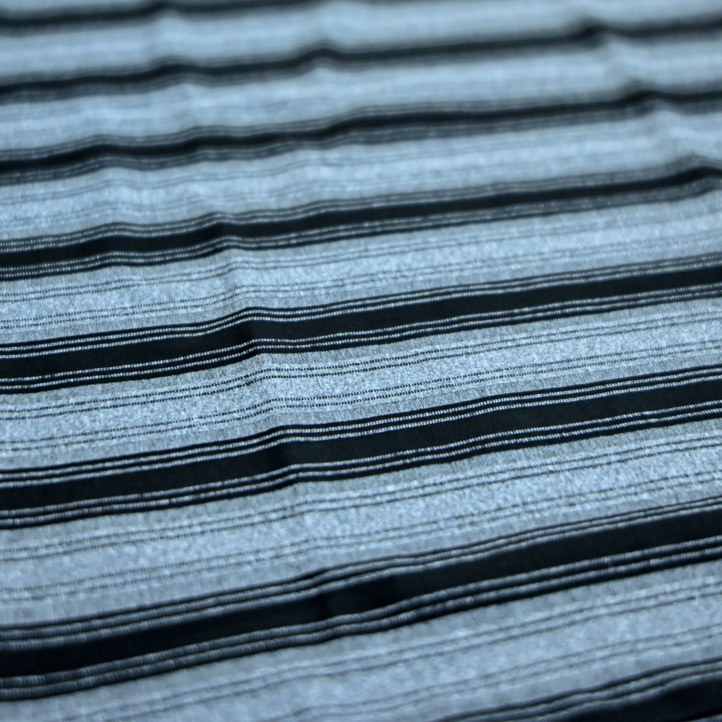 Grey & Black Wide Striped Oversized T-Shirt | Relaxed Fit Tee