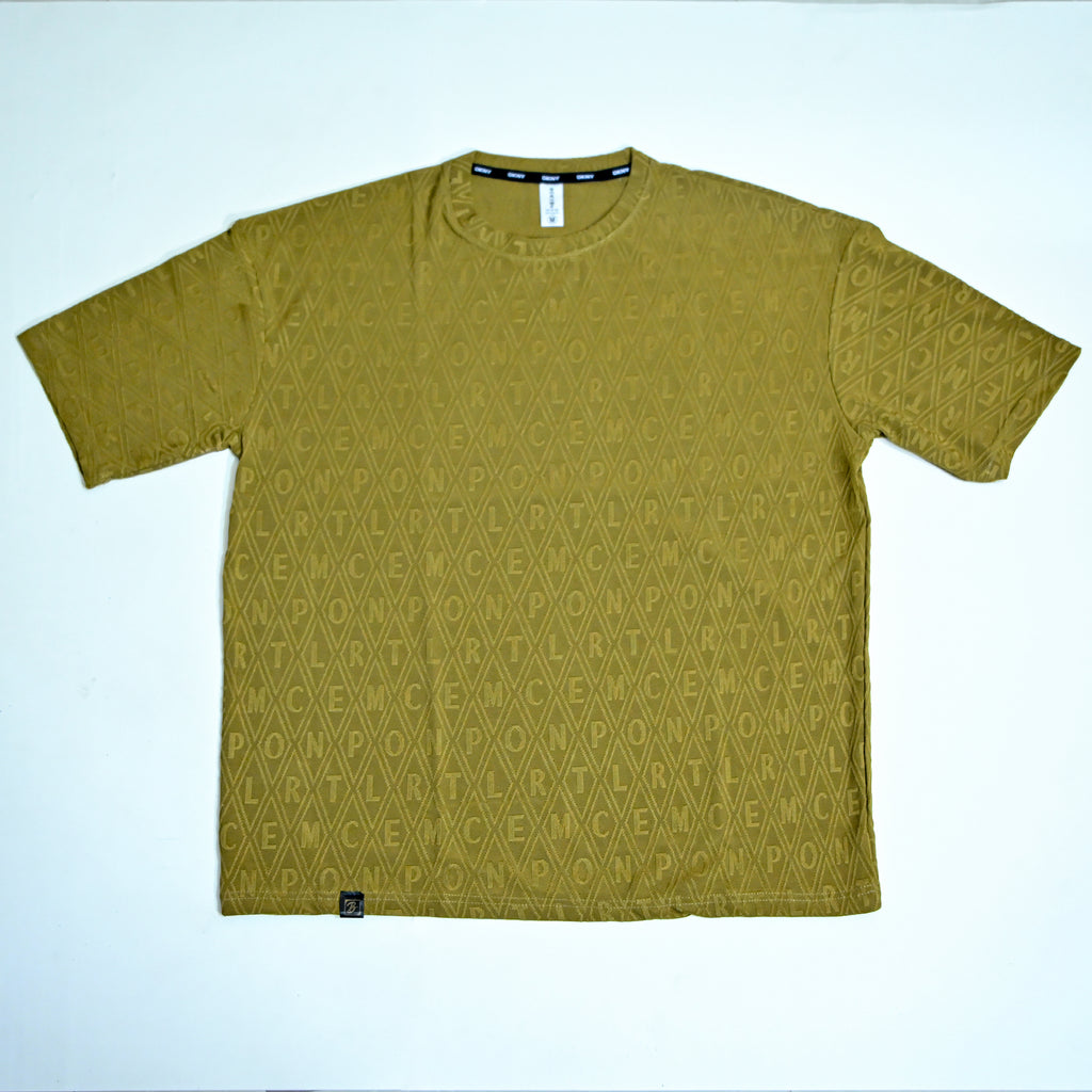 Jumper Baggy T-Shirt | Alphabet Embossed | Premium Oversized Cotton Tee