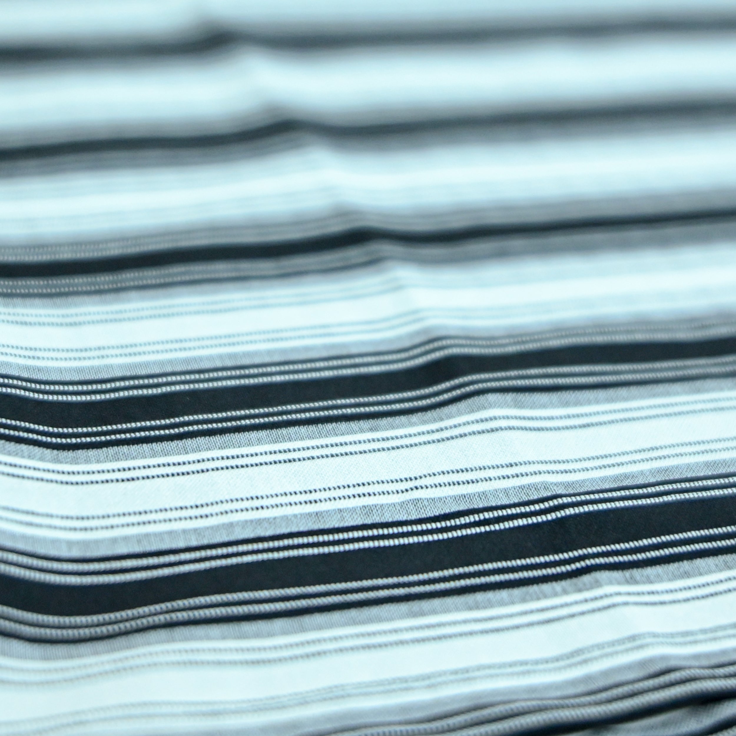 Off Shoulder Baggy T-Shirt | Multi Stripe - White & Black | Premium Oversized Cotton Tee