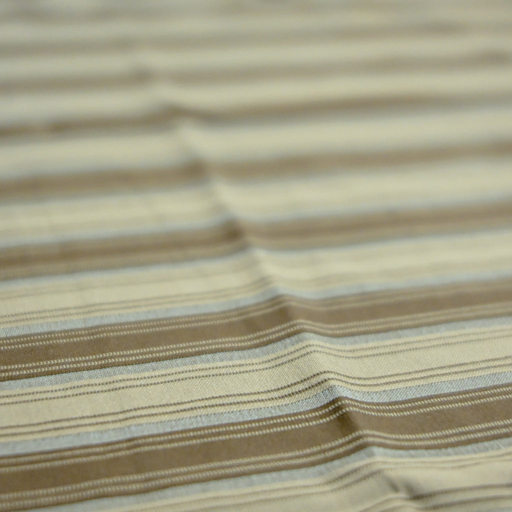 Off Shoulder Baggy T-Shirt | Multi Stripe - Brown & Beige | Premium Oversized Cotton Tee