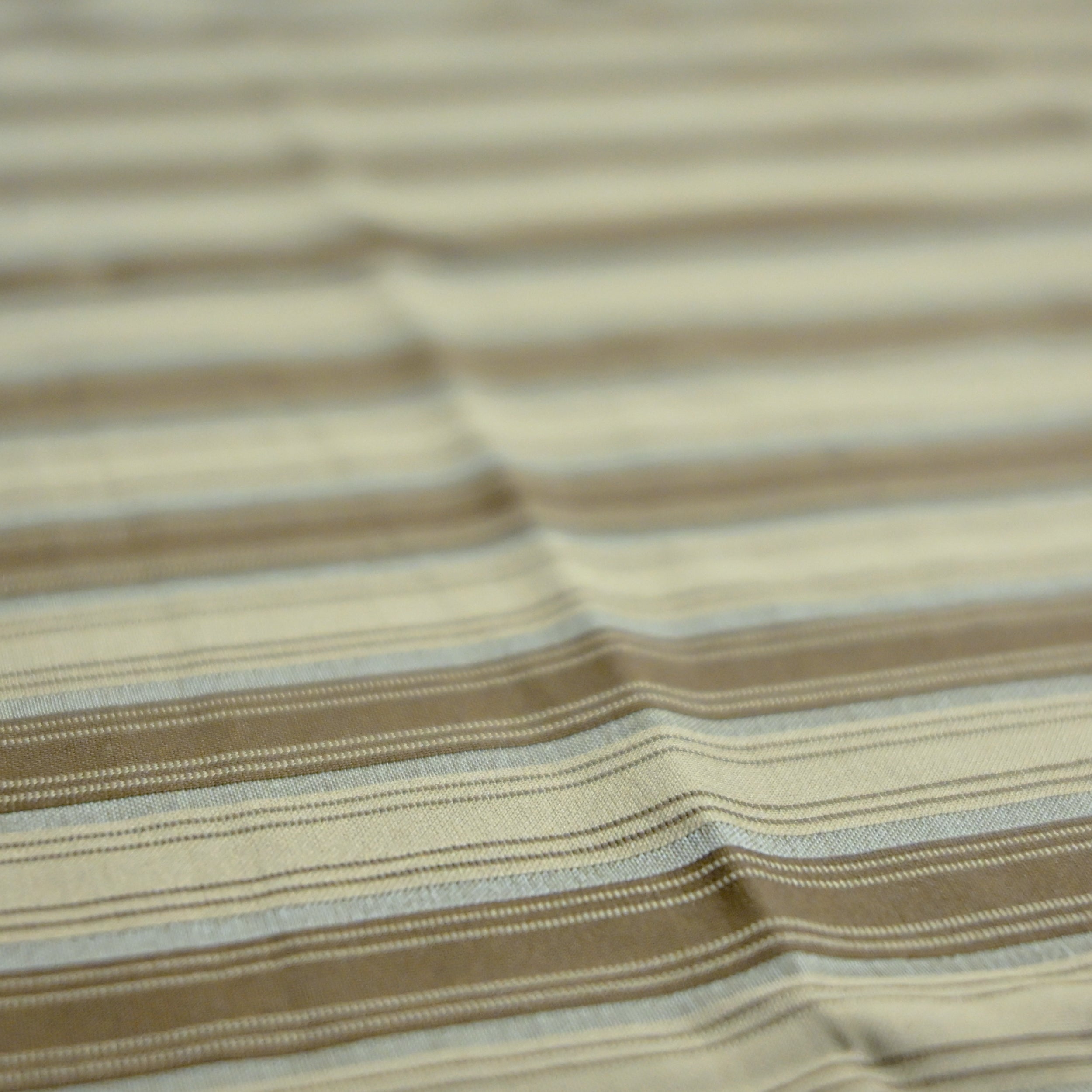 Off Shoulder Baggy T-Shirt | Multi Stripe - Brown & Beige | Premium Oversized Cotton Tee