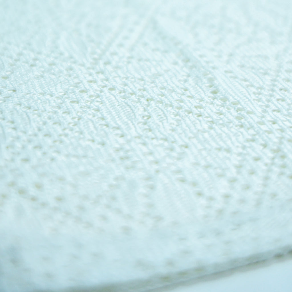 Summer Mesh Knit T-Shirt - White | Premium Crochet Knit Oversized Tee