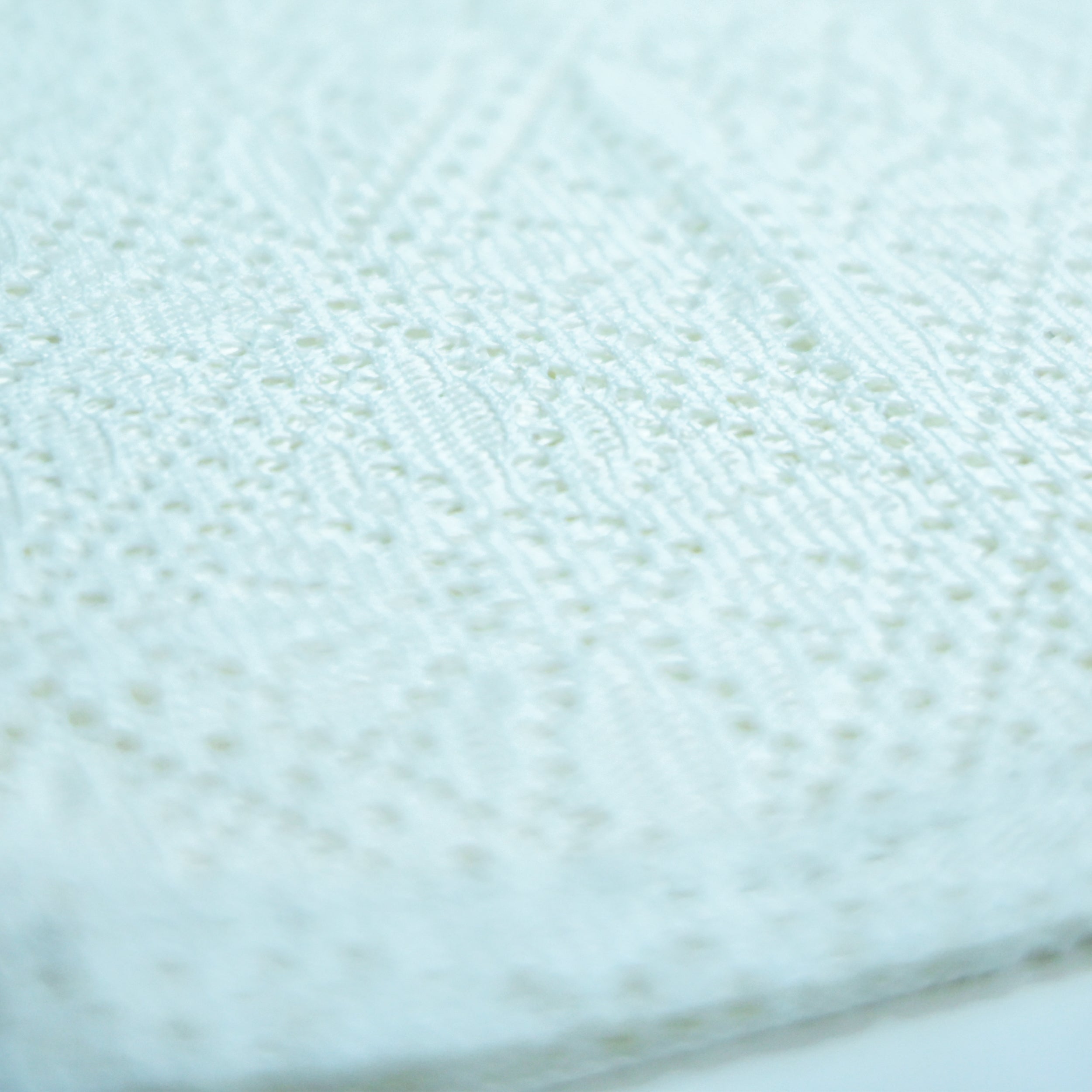 Summer Mesh Knit T-Shirt - White | Premium Crochet Knit Oversized Tee