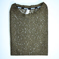 Summer Mesh Knit T-Shirt - Army Green | Premium Crochet Knit Oversized Tee