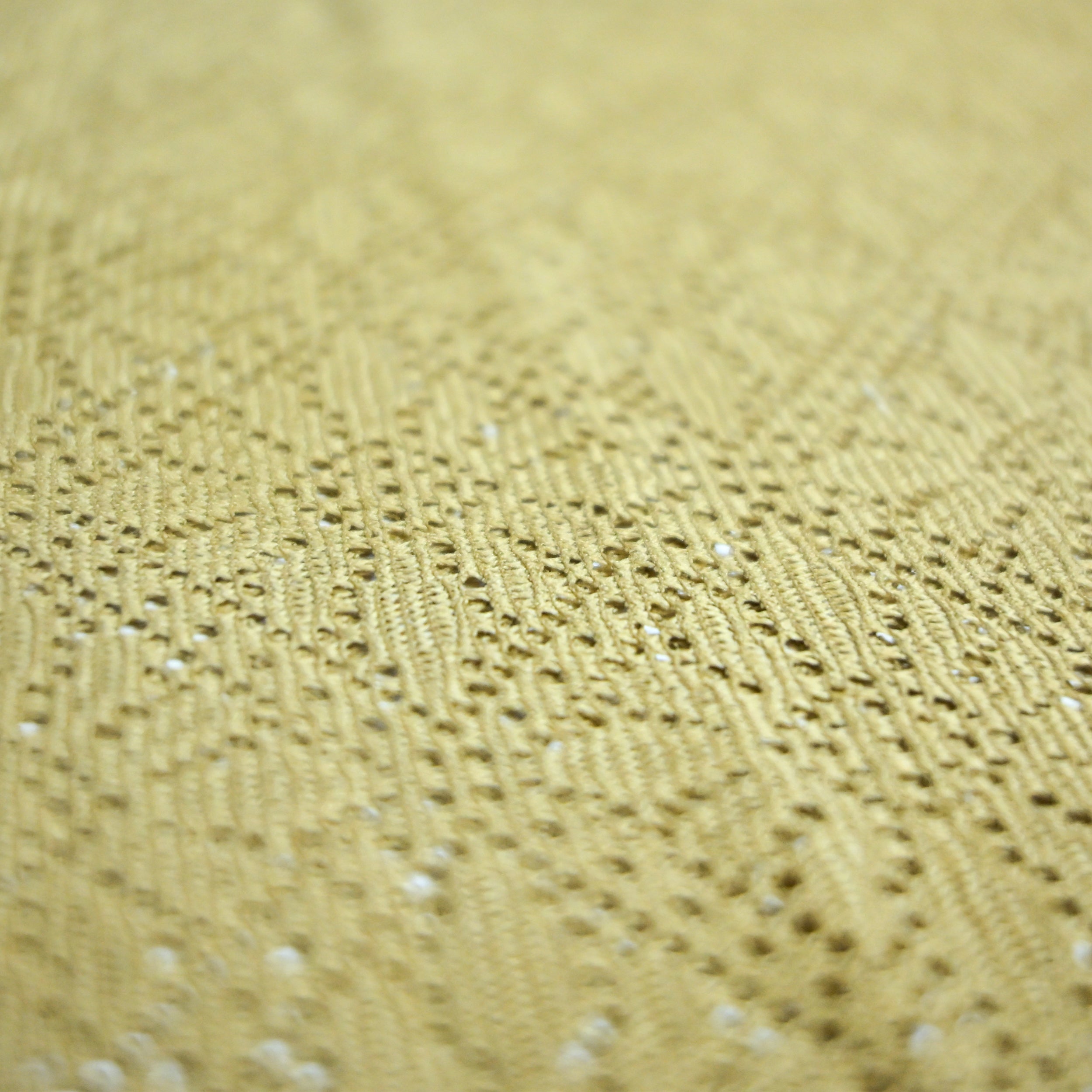 Summer Mesh Knit T-Shirt -  Mustard Gold | Premium Crochet Knit Oversized Tee