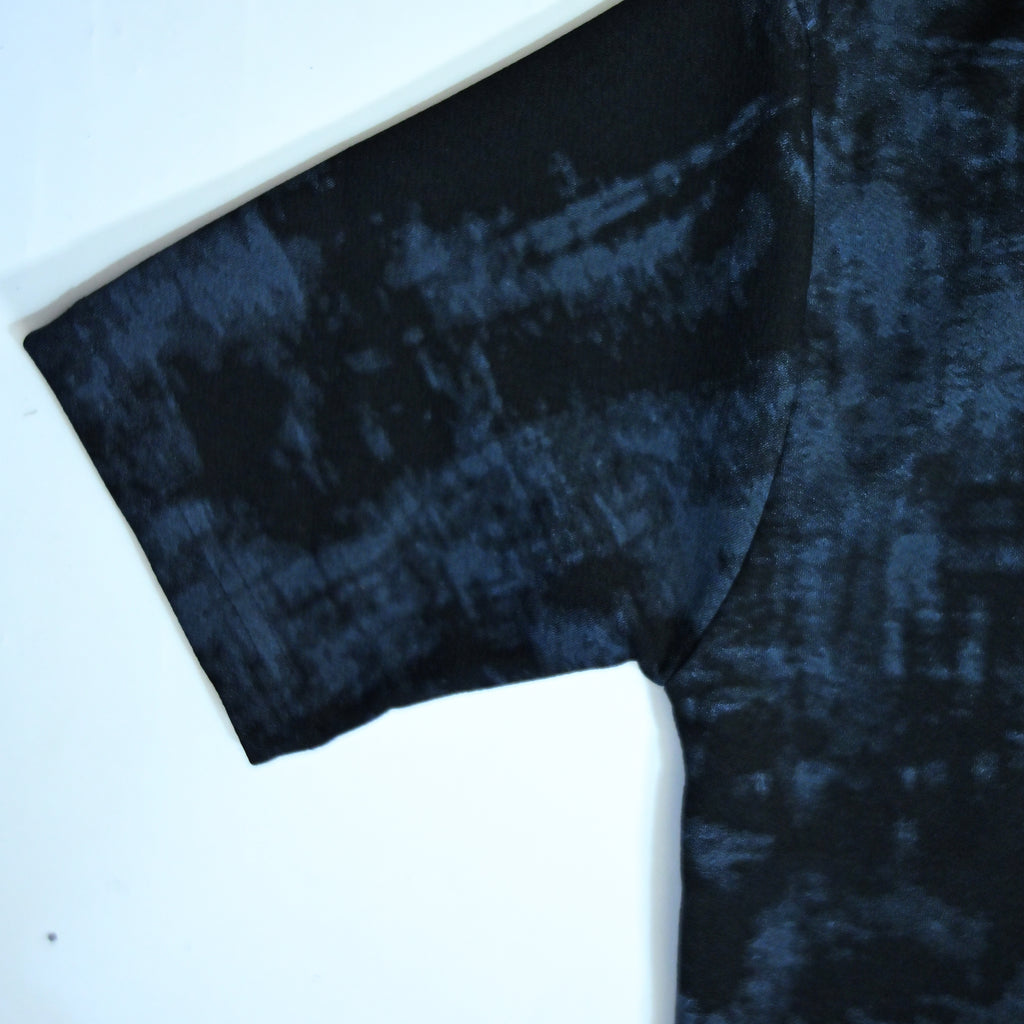 Washed Black Textured Polo Shirt | Premium Casual Polo