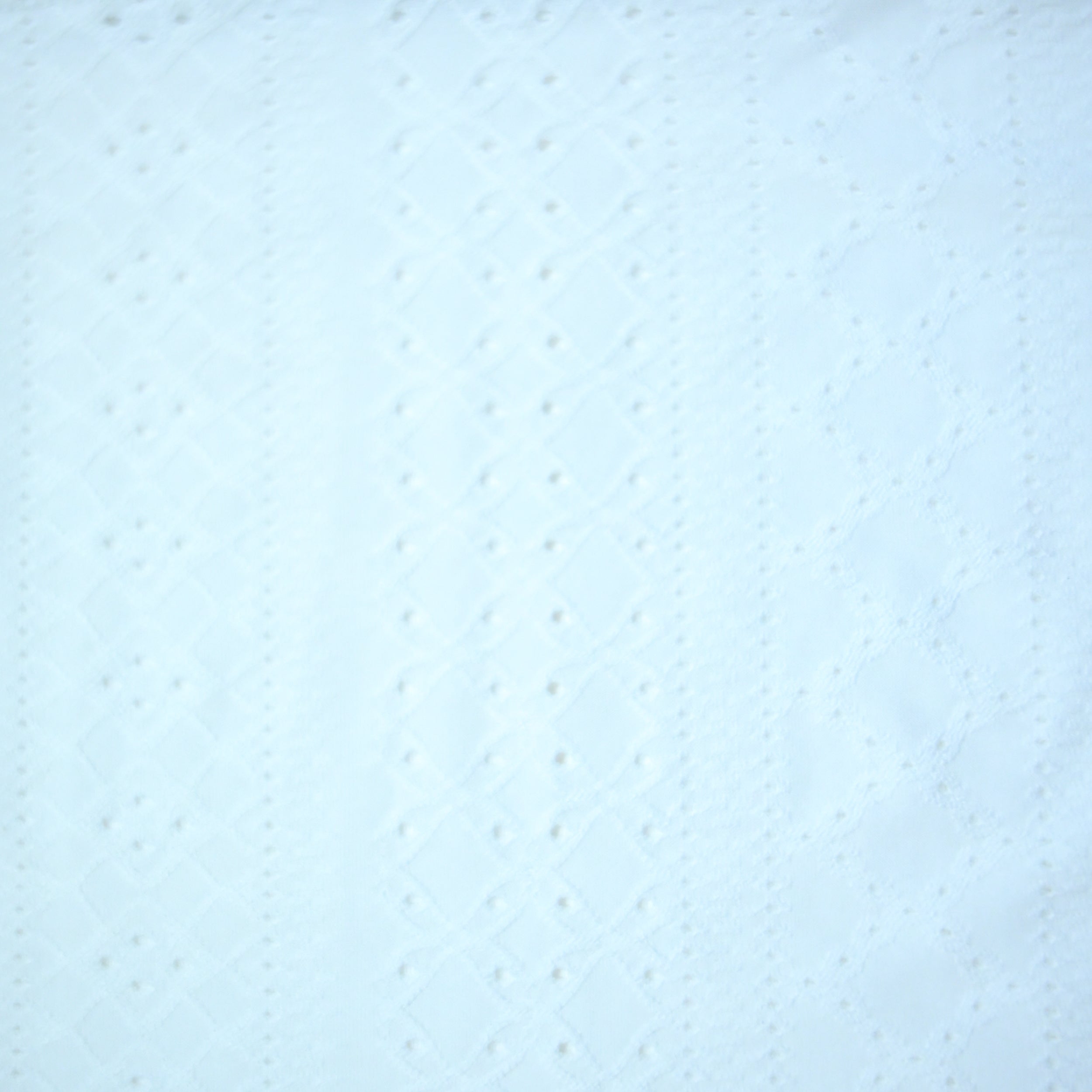 Premium Embroidered Eyelet Drop Shoulder T-Shirt - White