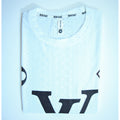 Premium Embroidered Eyelet Drop Shoulder T-Shirt - White