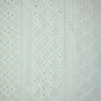 Embroidered Eyelet Drop Shoulder T-Shirt - Beige
