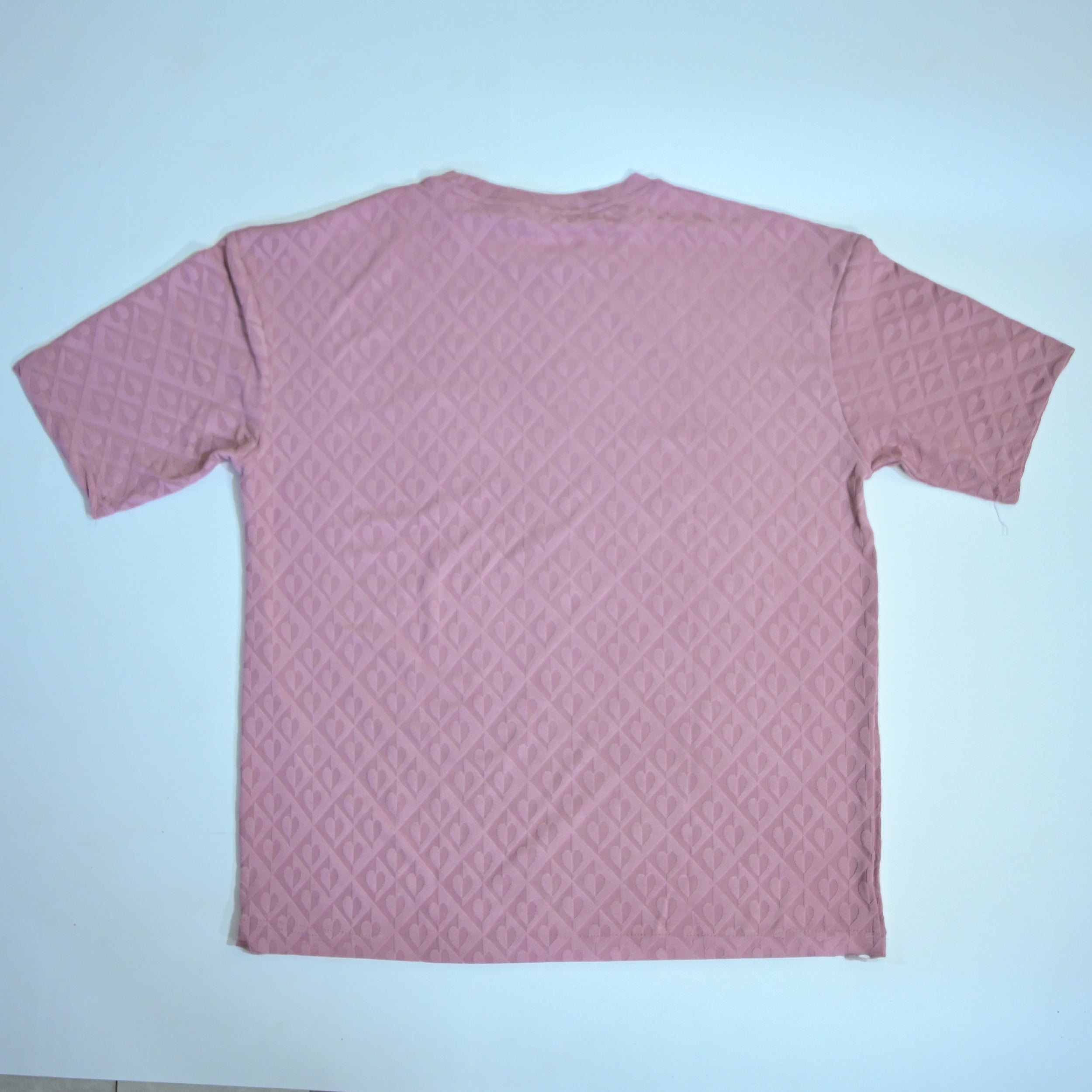 Jumper Baggy T-Shirt | Heart Embossed Textured Knit | Premium Oversized Tee