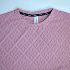 Jumper Baggy T-Shirt - Heart Embossed Textured Knit