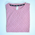 Jumper Baggy T-Shirt | Heart Embossed Textured Knit | Premium Oversized Tee