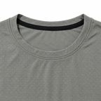Ash Grey Geometric Textured Crewneck Sweatshirt – Unisex