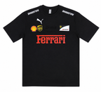 Black Motorsport Graphic Drop-Shoulder T-Shirt