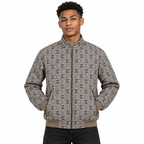 Brown & Black GG Monogram Houndstooth Jacquard Knit Jacket
