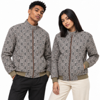 Brown & Black GG Monogram Houndstooth Jacquard Knit Jacket