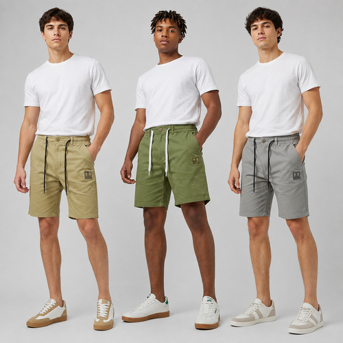3-Pack Men’s Drawstring Shorts