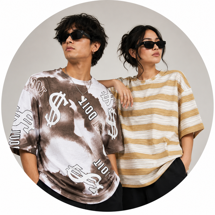 Drop shoulder tees