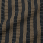 Dark Brown & Black Textured Striped Crewneck Sweatshirt – Unisex