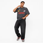 Grey Motorsport Graphic Drop-Shoulder T-Shirt
