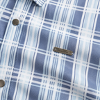 Ice Blue Heritage Check Full-Sleeve Shirt | Smart Fit